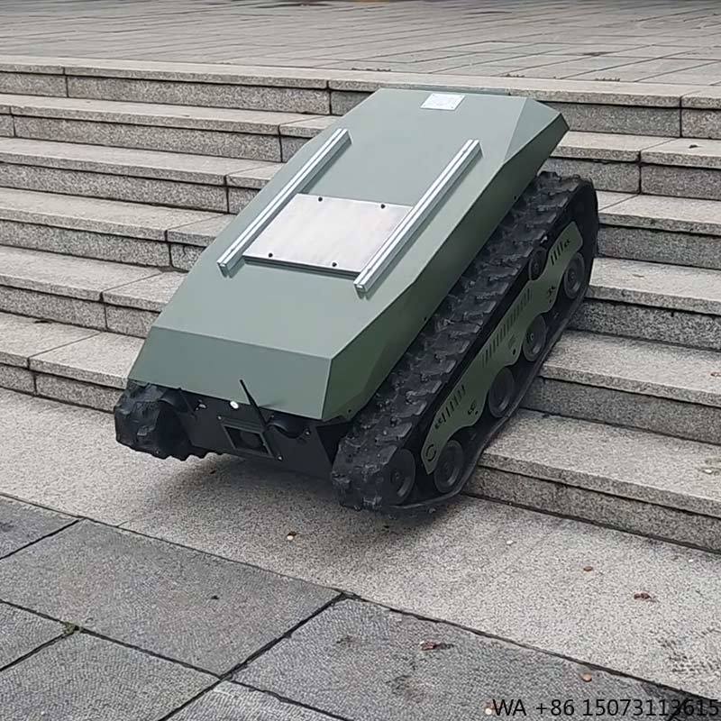 Tracked Robot Chassis - Raupen-Dumper-Truck-Chassis mit Treppensteigfähigkeit, Kettenroboter-Plattform für Brandbekämpfung