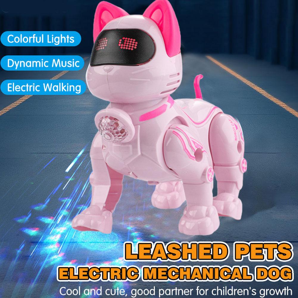 Line Follower Robot - Elektrische Roboter-Katze mit Leine, Geh- und