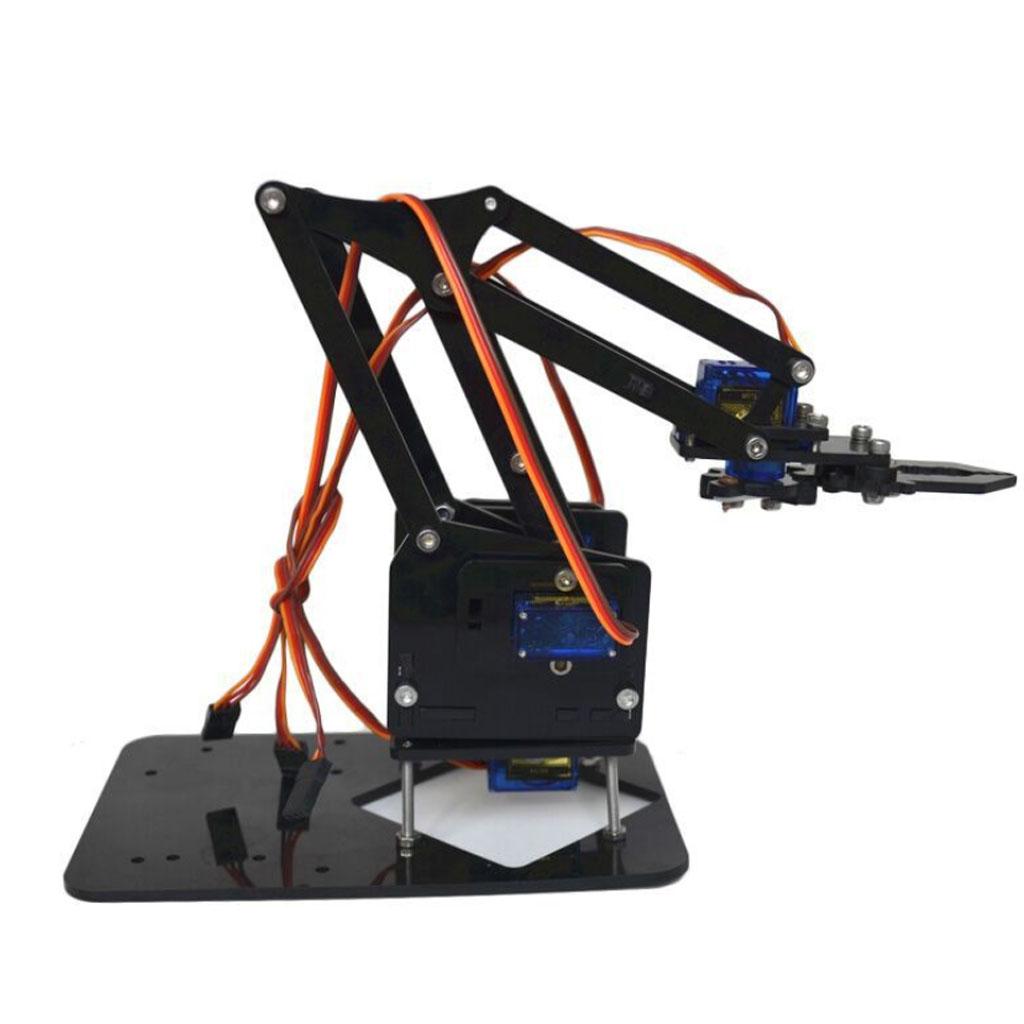 Robot Arm Kit - DIY Roboterarm-Bausatz Grafik-Programmierung Bildung Kunststoff-Roboterhand-Modell für