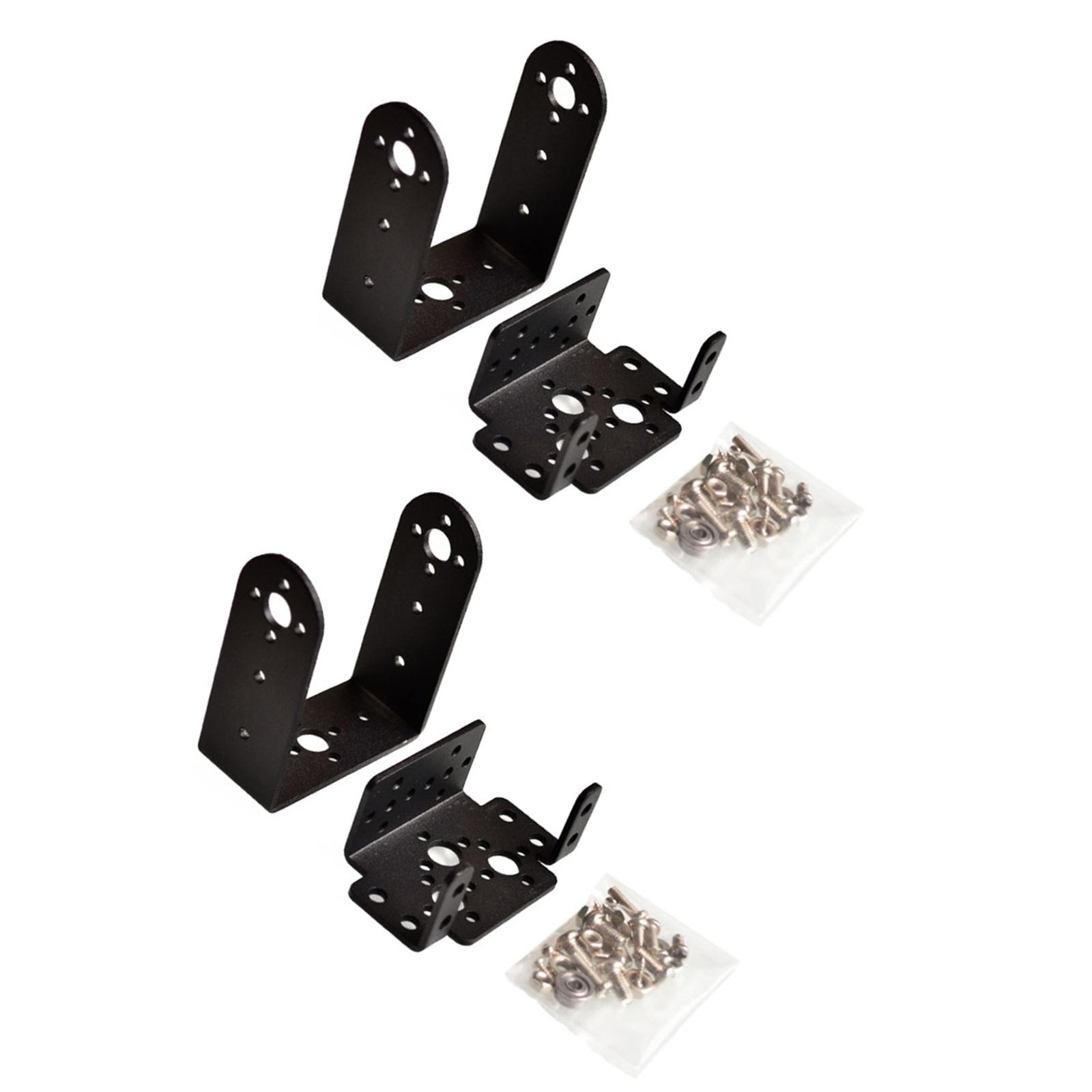 Robot Arm Metal - Hochleistungs-Schwenk- und Neigemechanismus-Servo-Halterung mit Kugellagern, Aluminium,