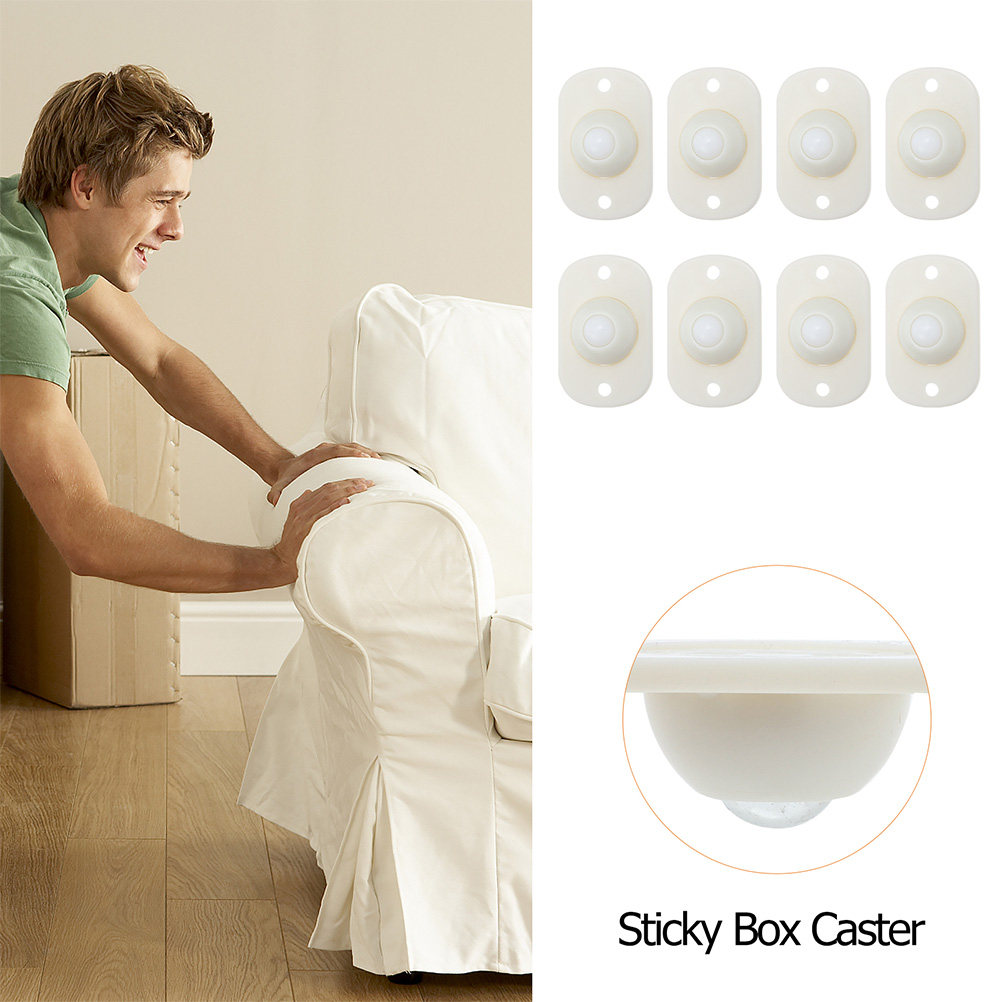 Caster Wheel - 12 Stück universelle Mini-Rollen für Kisten,