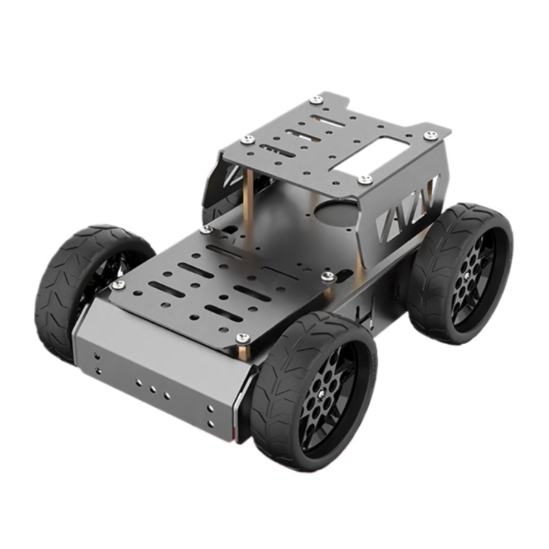 Tracked Robot Chassis - Vierrädriger Elektrowagen mit Aluminiumrahmen, intelligentes Auto