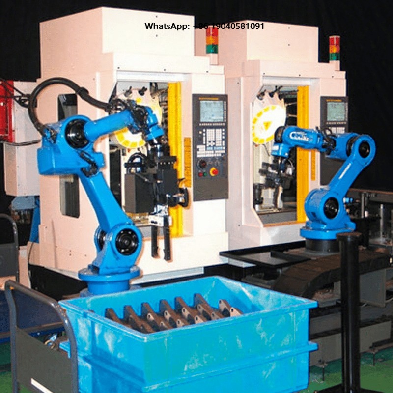 Robot Arm Metal - Autonomer Metall-Werkstück-Platzierungsroboter für CNC-Maschinen, Schleifen, Polieren,