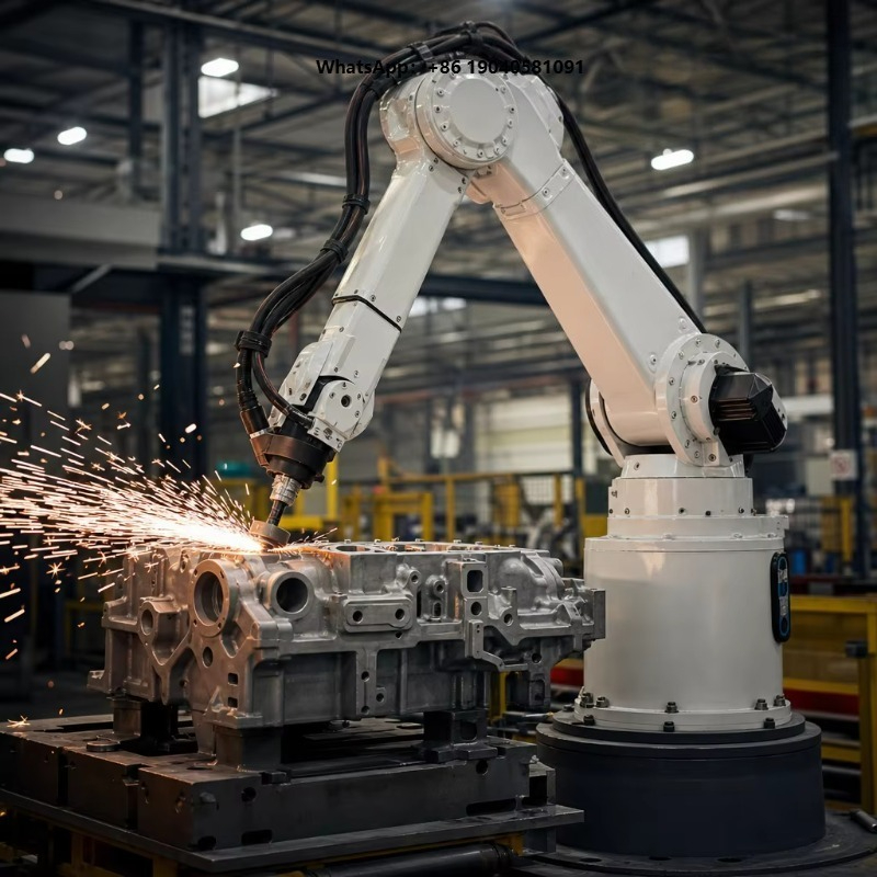 Robot Arm Metal - Industrieller 6-Achsen-Schleifroboterarm mit PLC-Servo-Elektroantrieb für Metallflächenpolitur