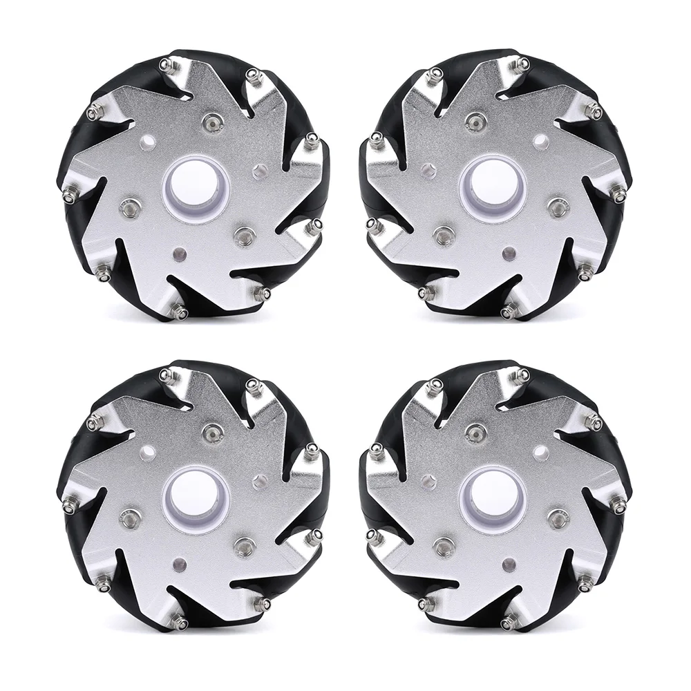 Omni Wheel - 4 Stück 60–127 mm Mecanum-Räder, omnidirektional,