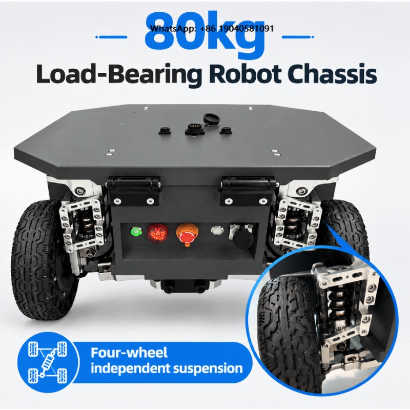 Robot Chassis - Autonomer Sicherheitsroboter KI-Patrouillenroboter Chassis Außeninspektionsroboter mit