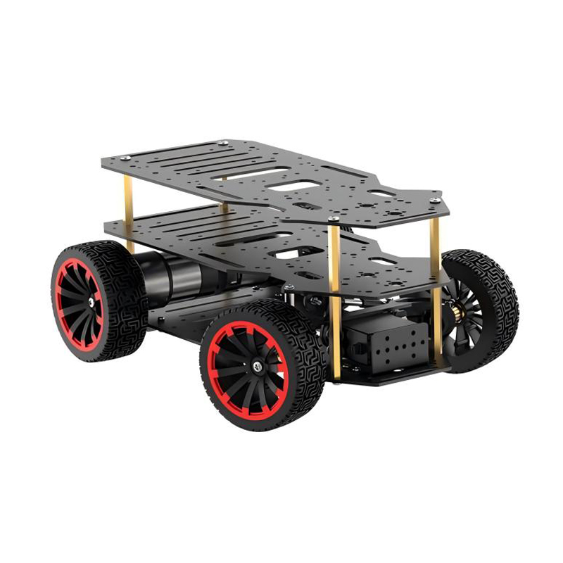 Tracked Robot Chassis - 5kg Last 4WD Roboter Auto Metall