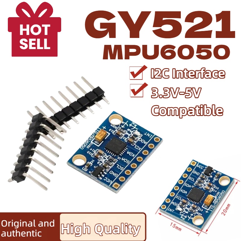1/5/10 Stück GY521 GY-521 MPU6 – Accelerometer Mpu6050 Bewertung und Preis