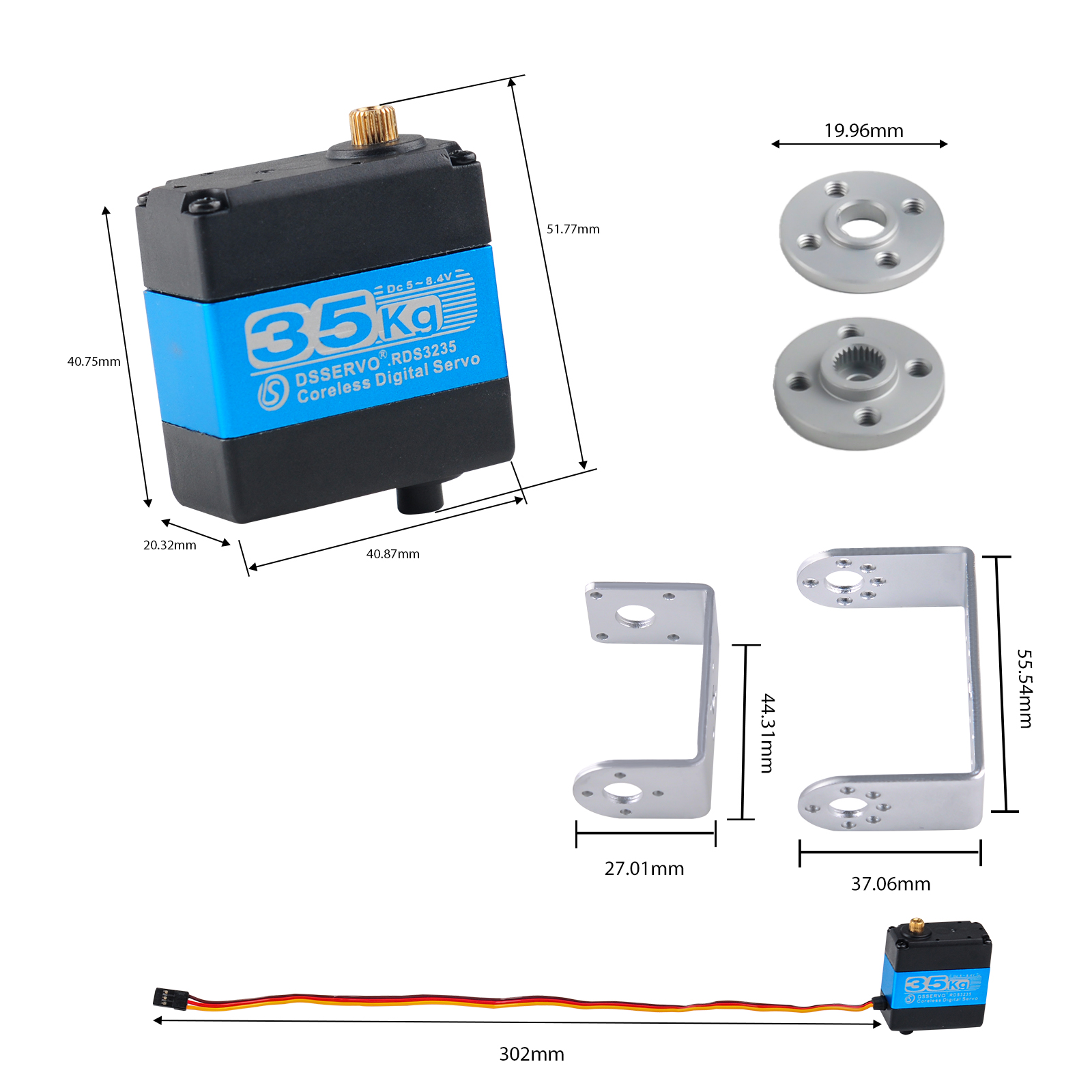 RDS3235 Digital Servo 35KG Ker – Robot Arm Metal Bewertung und Preis