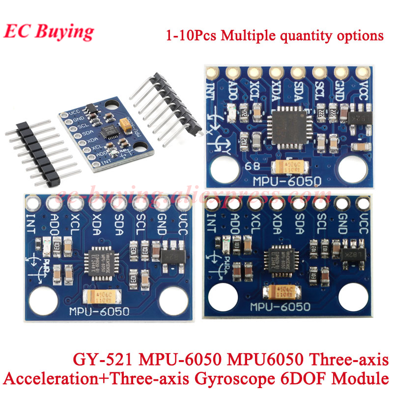 1-10Pcs GY-521 MPU-6050 MPU605 – Accelerometer Mpu6050 Bewertung und Preis