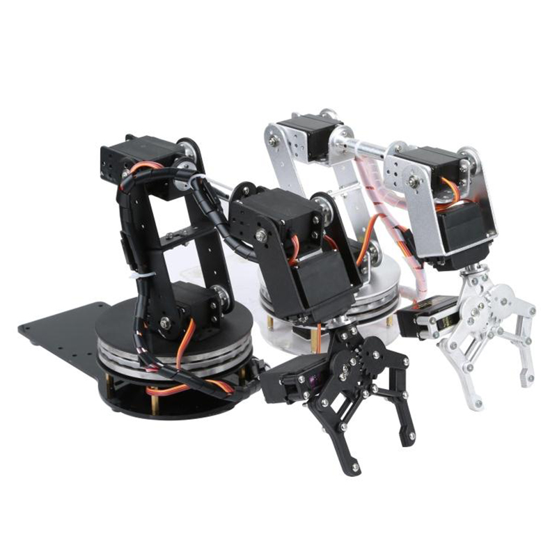 Silberner 6-DOF-Roboterarm mit – Robot Arm Kit Bewertung und Preis