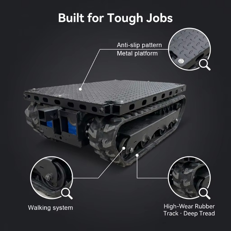 Schwerlast-Raupenfahrwerk mit  – Tracked Robot Chassis Bewertung und Preis